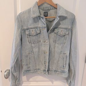 Light wash denim jacket